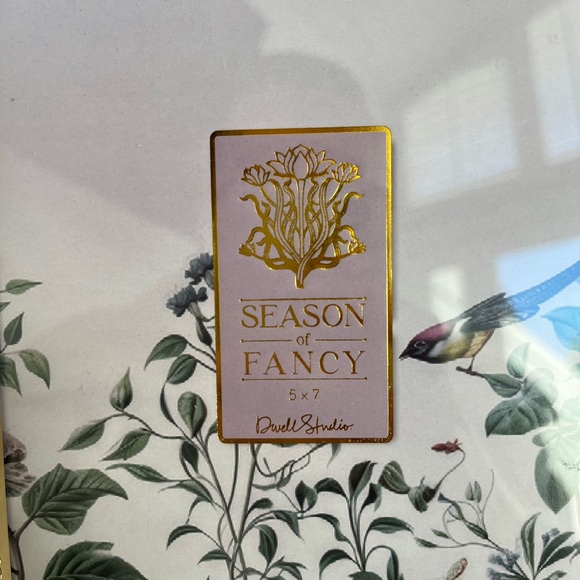 Season of Fancy 5x7 Picture Frame Navy Gold Vintage Dwell Studios - Picture 4 of 7